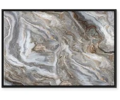 Artgeist Paveikslas - Stone abstractions – marble structures in neutral shades