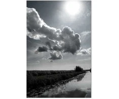 Artgeist Paveikslas - Sun Over Clouds (1-part) - Sky Reflection in Water Field