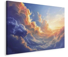 Artgeist Paveikslas - Sunset Over a Cloudy Sea: A Wonderful Symphony of Colors