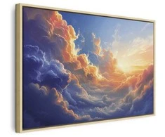 Artgeist Paveikslas - Sunset Over a Cloudy Sea: A Wonderful Symphony of Colors