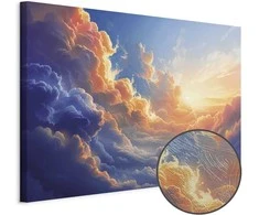 Artgeist Paveikslas - Sunset Over a Cloudy Sea: A Wonderful Symphony of Colors