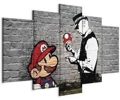Artgeist Paveikslas - Super Mario Mushroom Cop (Banksy)