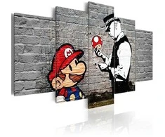 Artgeist Paveikslas - Super Mario Mushroom Cop (Banksy)
