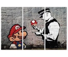 Artgeist Paveikslas - Super Mario Mushroom Cop by Banksy