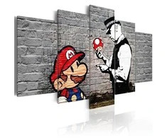 Artgeist Paveikslas - Super Mario Mushroom Cop (Banksy)