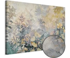 Artgeist Paveikslas - Tapestry Pattern with a Meadow and Flowers Kilim with a Spring Motif