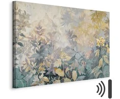 Artgeist Paveikslas - Tapestry Pattern with a Meadow and Flowers Kilim with a Spring Motif