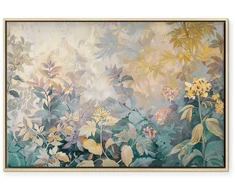 Artgeist Paveikslas - Tapestry Pattern with a Meadow and Flowers Kilim with a Spring Motif