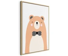 Artgeist Paveikslas - Teddy Bear in Bow Tie (1 Part) Vertical