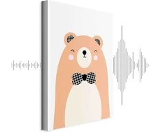 Artgeist Paveikslas - Teddy Bear in Bow Tie (1 Part) Vertical