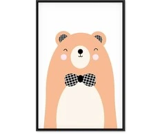 Artgeist Paveikslas - Teddy Bear in Bow Tie (1 Part) Vertical