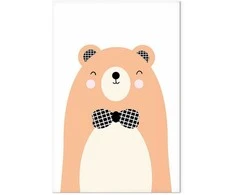Artgeist Paveikslas - Teddy Bear in Bow Tie (1 Part) Vertical