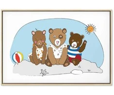 Artgeist Paveikslas - Teddy Bears on the Beach (1 Part) Wide