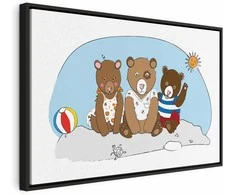 Artgeist Paveikslas - Teddy Bears on the Beach (1 Part) Wide