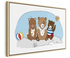 Artgeist Paveikslas - Teddy Bears on the Beach (1 Part) Wide