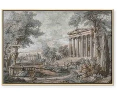 Artgeist Paveikslas - Temple on a hill - Greek architecture in subdued colours