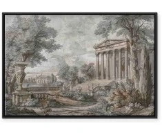 Artgeist Paveikslas - Temple on a hill - Greek architecture in subdued colours