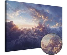 Artgeist Paveikslas - The Sun in Hiding: The Golden Face of the Sky Over a Cloudy Sea