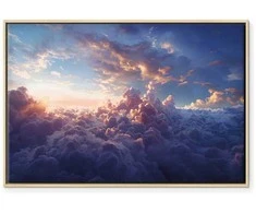Artgeist Paveikslas - The Sun in Hiding: The Golden Face of the Sky Over a Cloudy Sea
