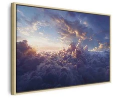 Artgeist Paveikslas - The Sun in Hiding: The Golden Face of the Sky Over a Cloudy Sea