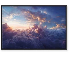 Artgeist Paveikslas - The Sun in Hiding: The Golden Face of the Sky Over a Cloudy Sea