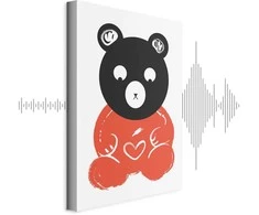 Artgeist Paveikslas - Thoughtful Bear (1 Part) Vertical