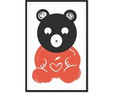Artgeist Paveikslas - Thoughtful Bear (1 Part) Vertical