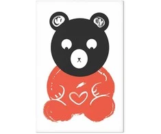 Artgeist Paveikslas - Thoughtful Bear (1 Part) Vertical