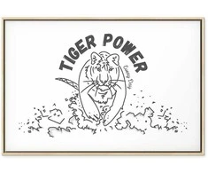 Artgeist Paveikslas - Tiger Power (1 Part) Wide