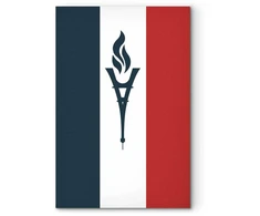 Artgeist Paveikslas - Torch Against the Backdrop of the French Flag
