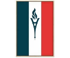 Artgeist Paveikslas - Torch Against the Backdrop of the French Flag