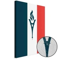 Artgeist Paveikslas - Torch Against the Backdrop of the French Flag