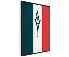 Artgeist Paveikslas - Torch Against the Backdrop of the French Flag