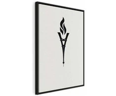 Artgeist Paveikslas - Torch Shaped Like an Inverted Eiffel Tower