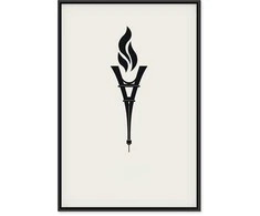 Artgeist Paveikslas - Torch Shaped Like an Inverted Eiffel Tower