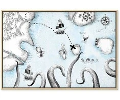 Artgeist Paveikslas - Treasure Map (1 Part) Wide