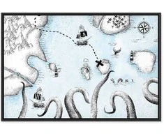 Artgeist Paveikslas - Treasure Map (1 Part) Wide