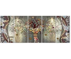 Artgeist Paveikslas - Tree of Life (5 Parts) Narrow