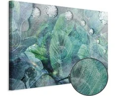 Artgeist Paveikslas - Turquoise Leaves (1 Part) Wide