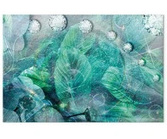 Artgeist Paveikslas - Turquoise Leaves (1 Part) Wide