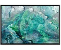 Artgeist Paveikslas - Turquoise Leaves (1 Part) Wide