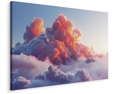 Artgeist Paveikslas - Twilight Spectacle: Clouds in Shades of Rožinė and Violet