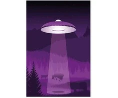 Artgeist Paveikslas - Ufo (1 Part) Vertical
