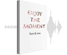 Artgeist Paveikslas - Unique Moment (1-part) - English Text on Baltas Background