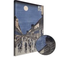 Artgeist Paveikslas - Utagawa Hiroshige – Night time view of Saruwaka Street