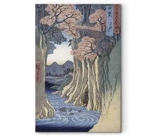Artgeist Paveikslas - Utagawa Hiroshige – The monkey bridge in the Kai province