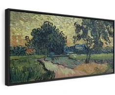 Artgeist Paveikslas - Vincent Van Gogh – Landscape with the Chateau of Auvers at Sunset