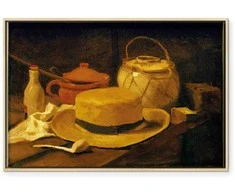 Artgeist Paveikslas - Vincent Van Gogh – Still life with yellow straw hat
