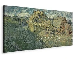 Artgeist Paveikslas - Vincent Van Gogh – Field with Wheat Stacks