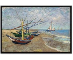 Artgeist Paveikslas - Vincent van Gogh – Fishing Boats on the Beach